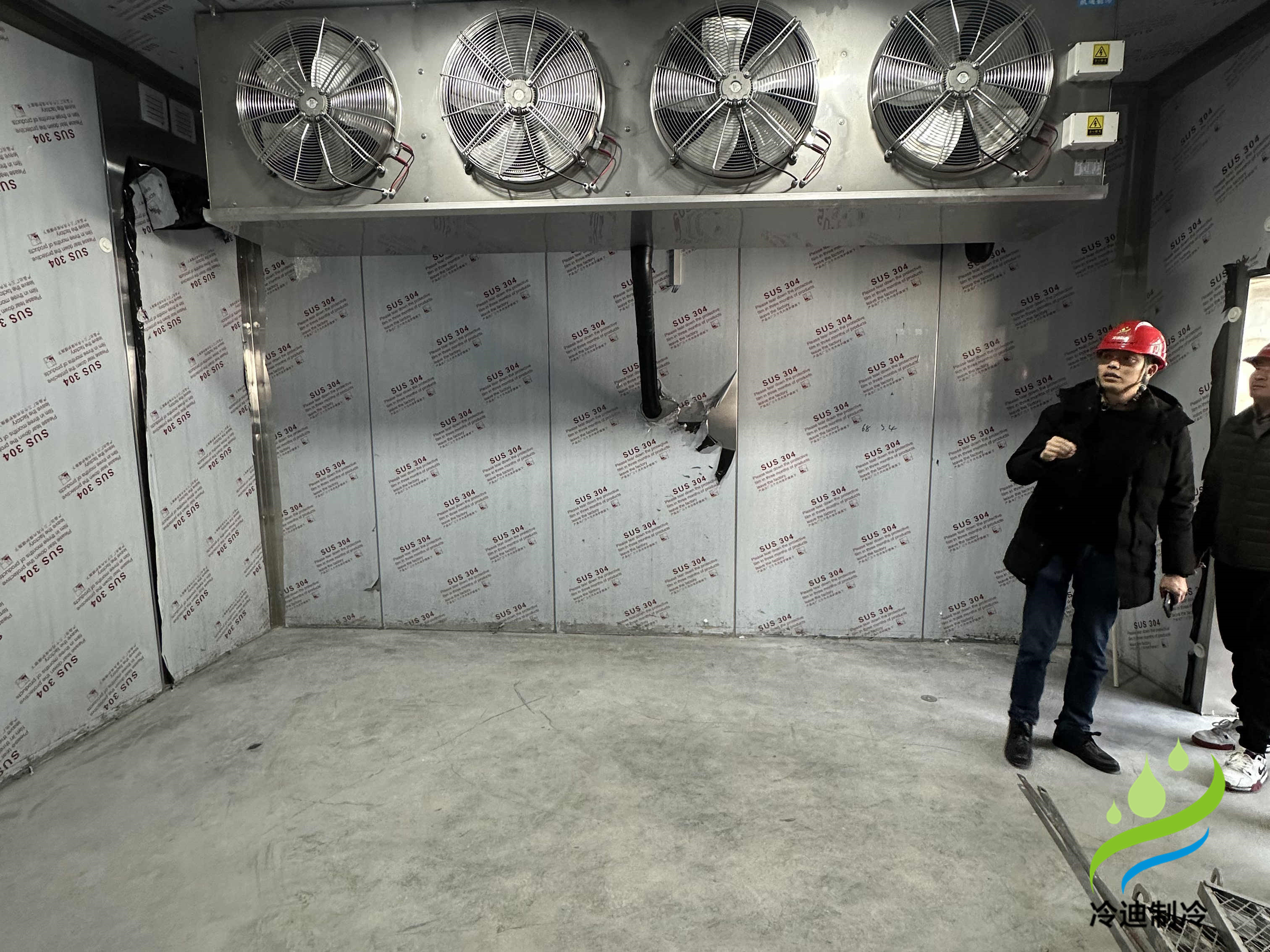 上海1000立方綜合型中央廚房冷庫建造案例(圖7) 上海奉賢中央廚房冷庫建造案例速凍冷庫